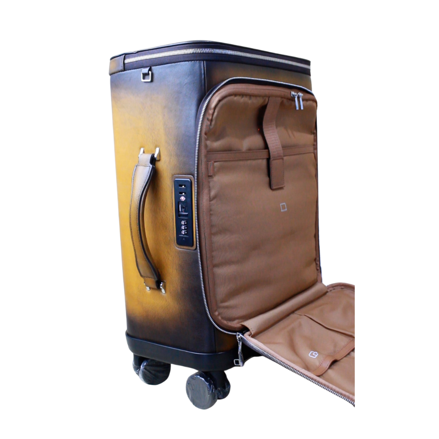 Italian Aurex Luxury Leather Cabin Trolley