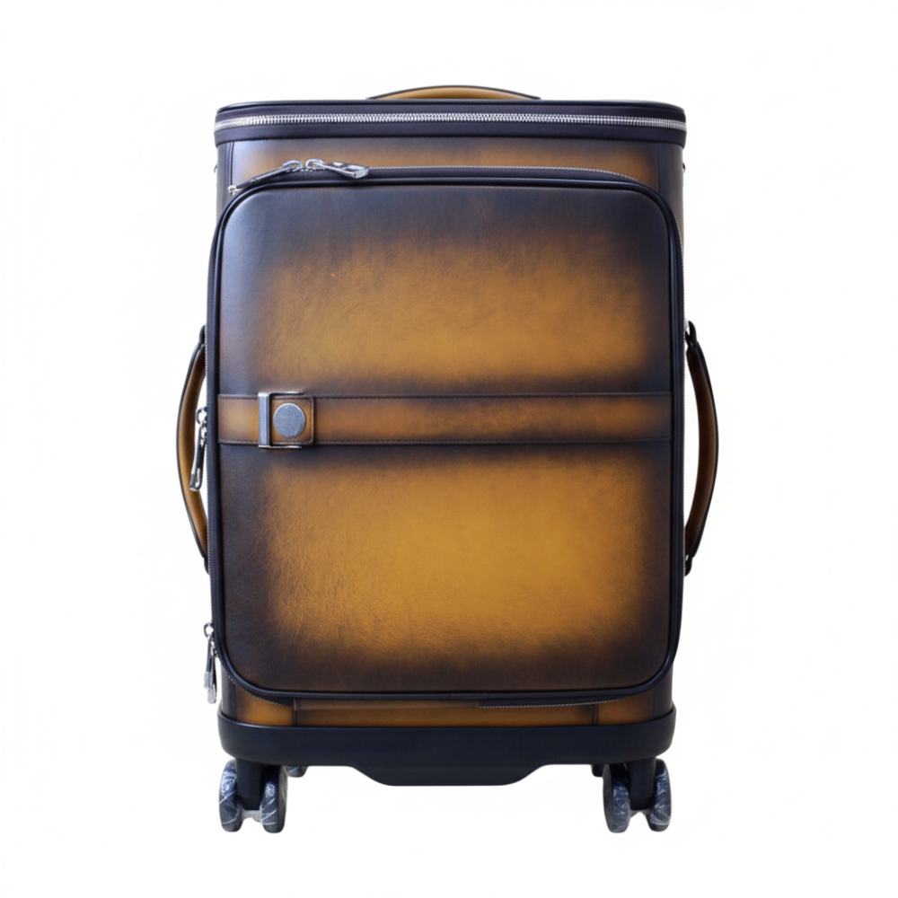 Italian Aurex Luxury Leather Cabin Trolley