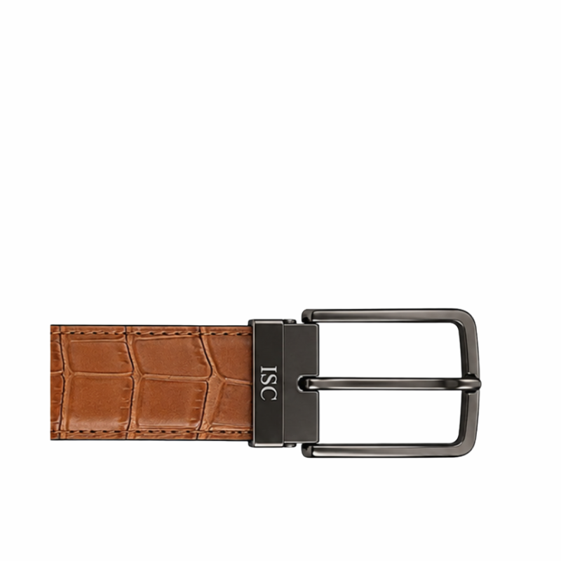 Italian Classic Cognac Croc Belt