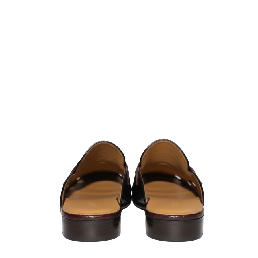 Italian Croc Vent Bit Mule