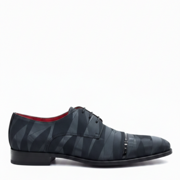 Italian Elegance Geometric Pattern Oxford Shoes