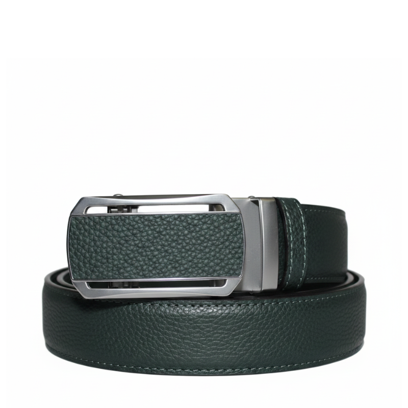 Italian Elite Steel Lock Leather Belt
