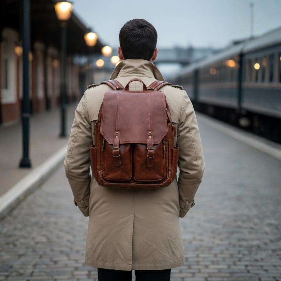 Italian Heritage Leather Classic Utility Backpack
