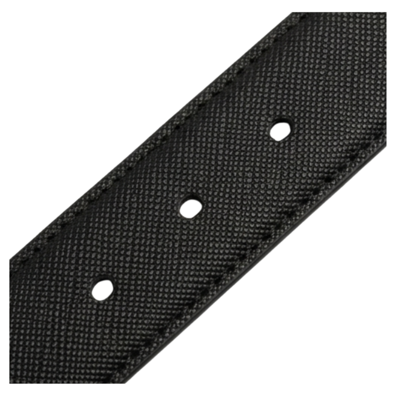 Italian Luxe Black Textured Belt