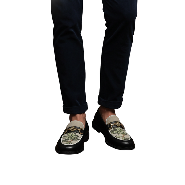 Italian Luxury Embroidered Bit Loafers