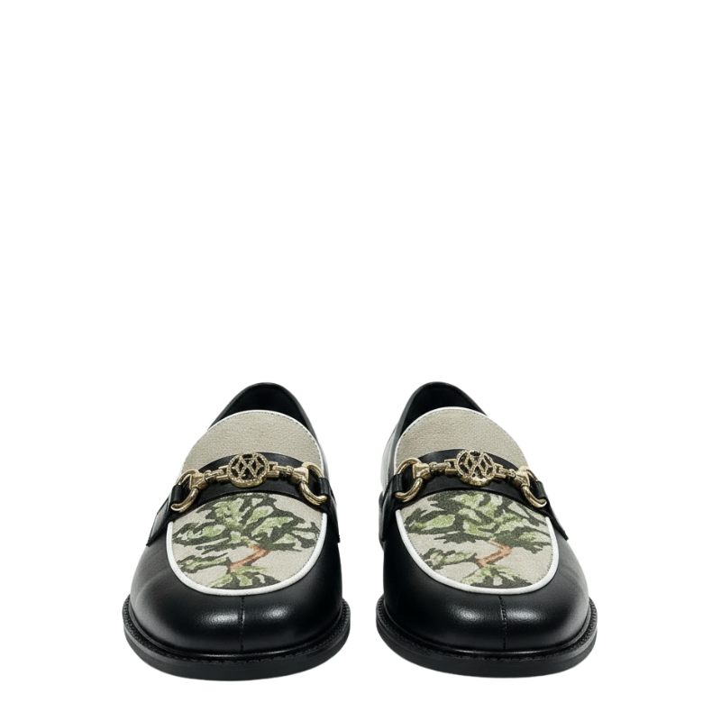 Italian Luxury Embroidered Bit Loafers