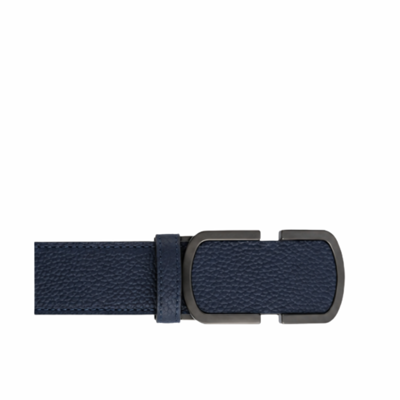 Italian Pebble Grain Automatic Leather Belt