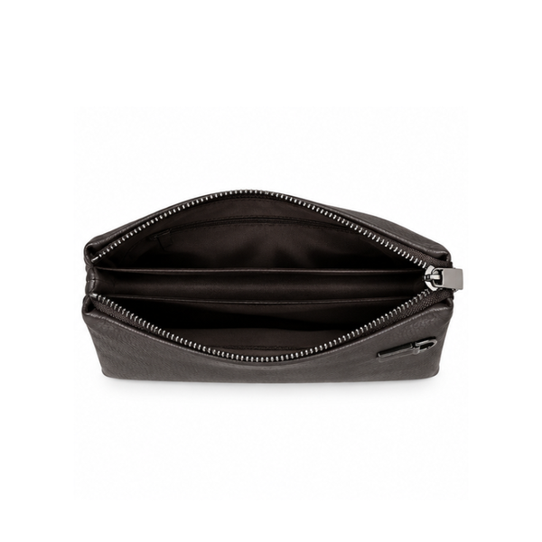 Italian Textured Leather Luxury Edge Clutch