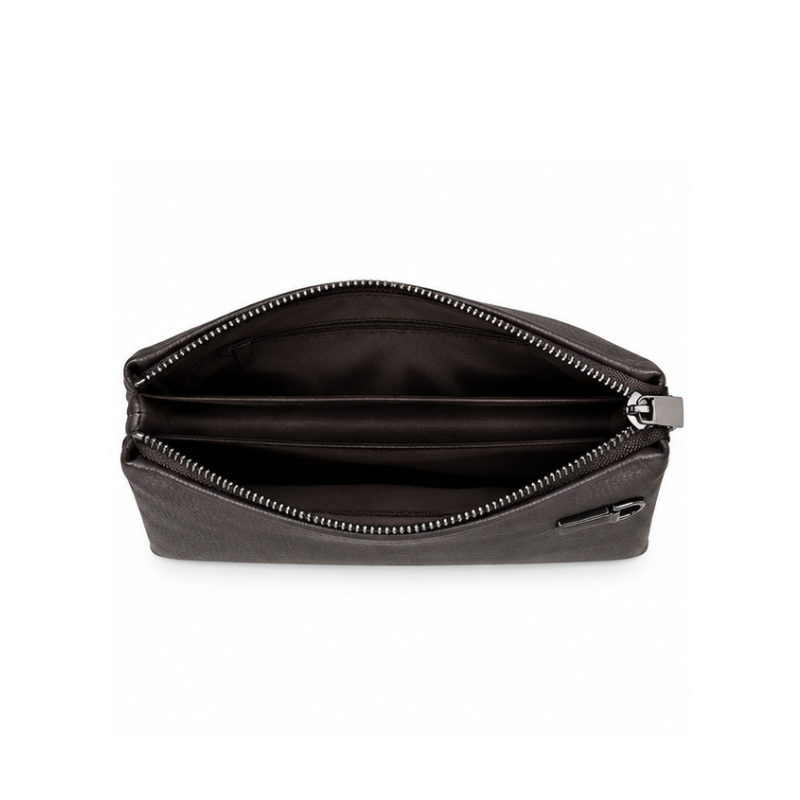 Italian Textured Leather Luxury Edge Clutch