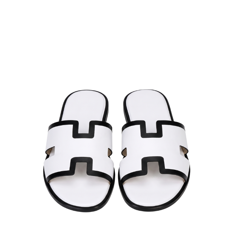Italian Trim H Cut Leather Luxe Slipper