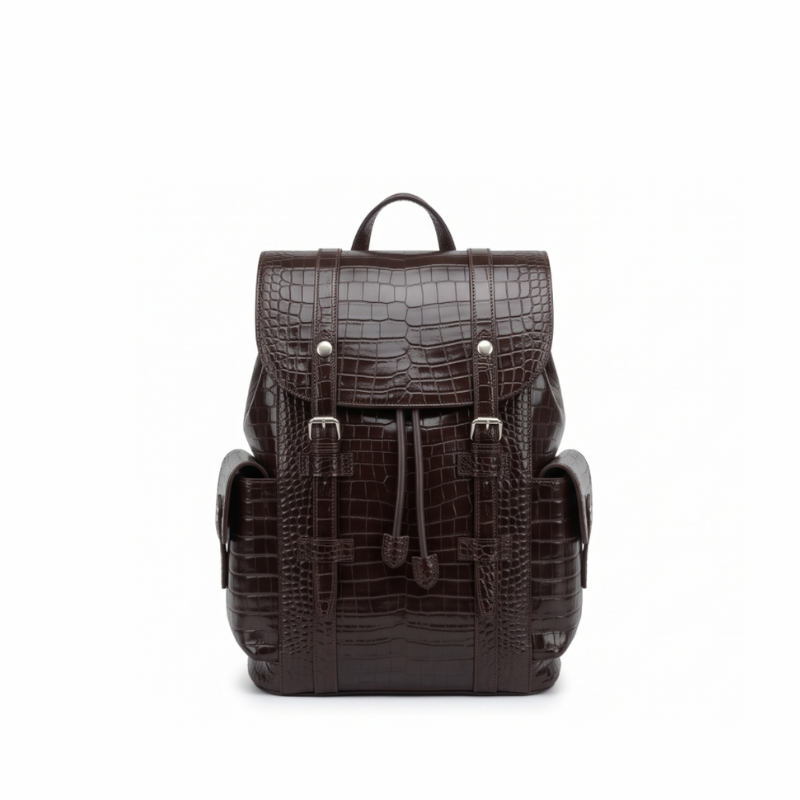 Italian Alligator Leather Casual Impeccable Backpack