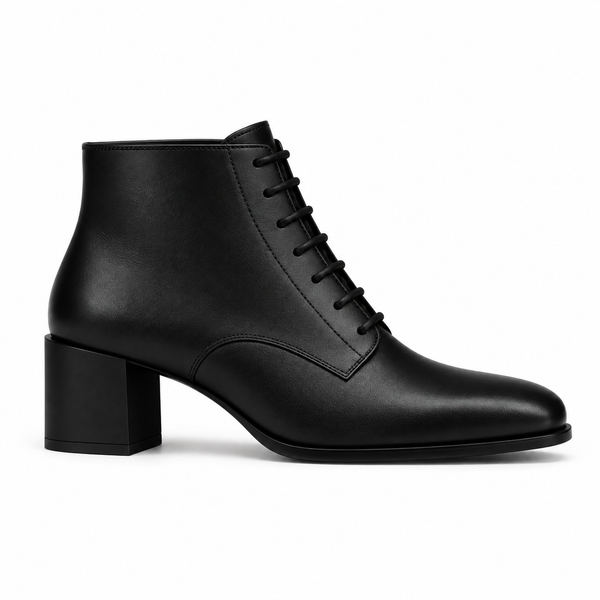 Italian Ankle Boot with Heel for Mens