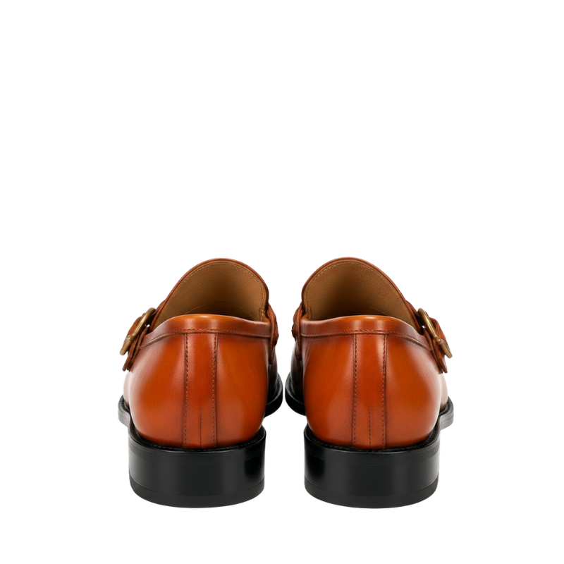 Italian Braided Luxe Buckle Leather Loafers