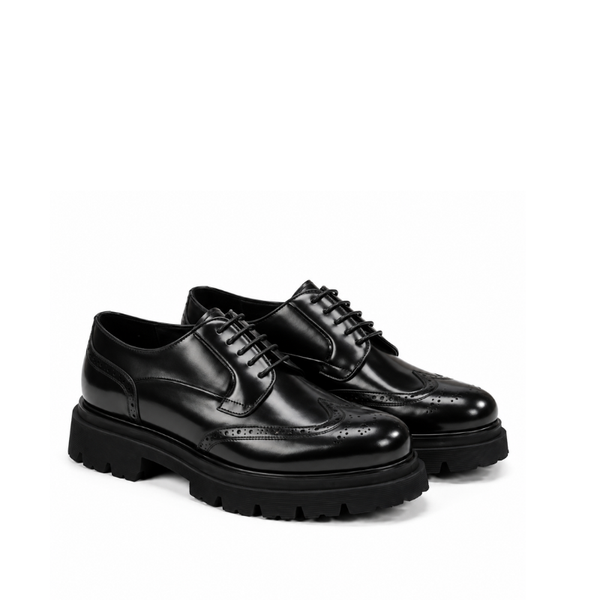 Italian Brogue Chunky Sole Derby Shoes