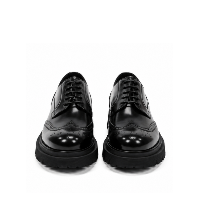 Italian Brogue Chunky Sole Derby Shoes