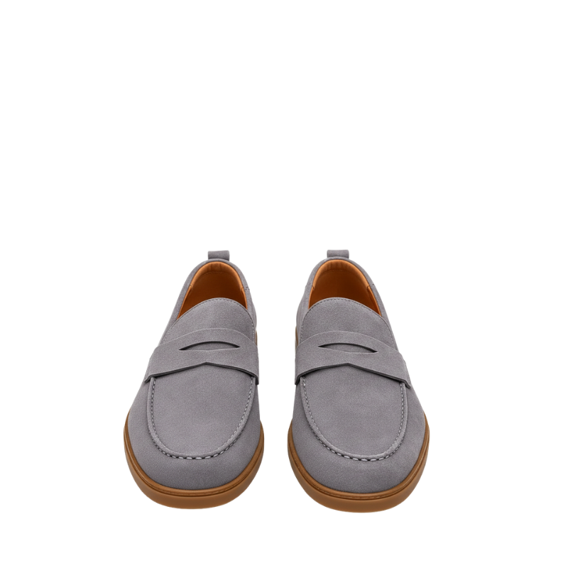 Italian Craft Elegance  in Suede Loafer
