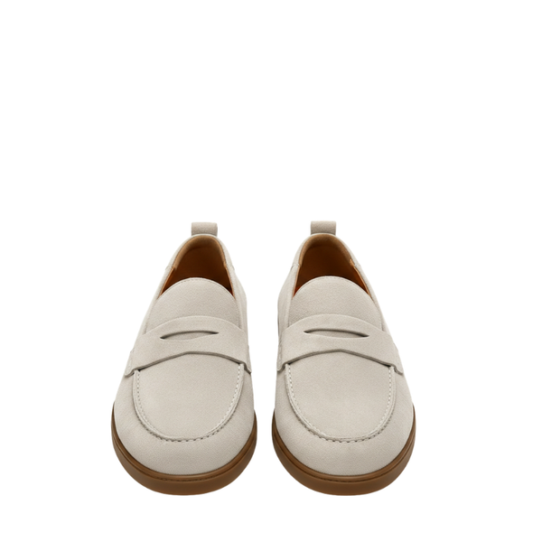 Italian Craft Elegance  in Suede Loafer