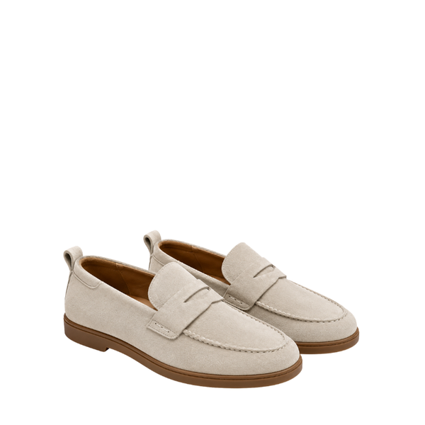 Italian Craft Elegance  in Suede Loafer