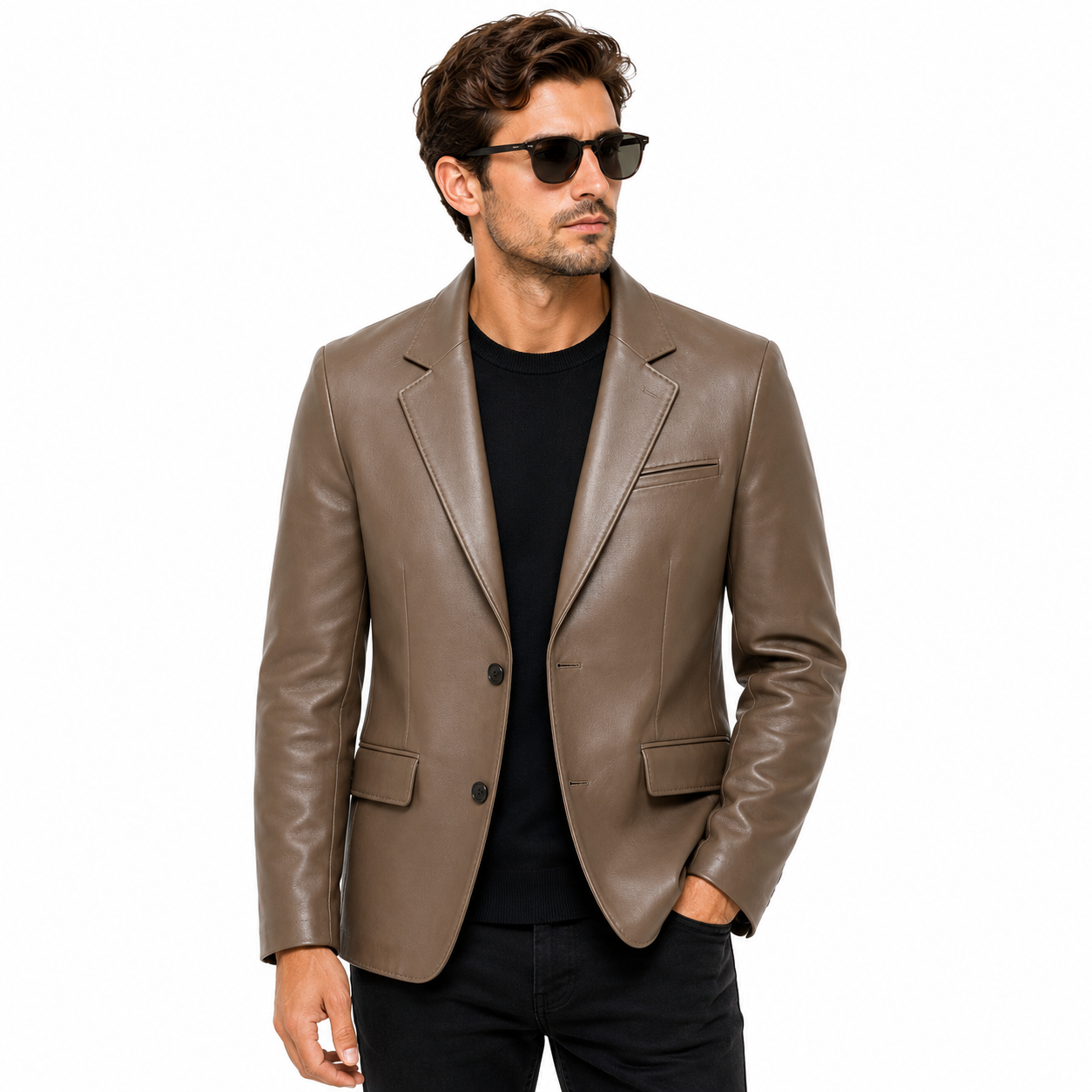 Italian Craft Luxury Leather Blazer