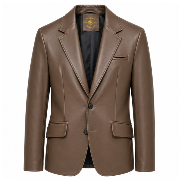 Italian Craft Luxury Leather Blazer
