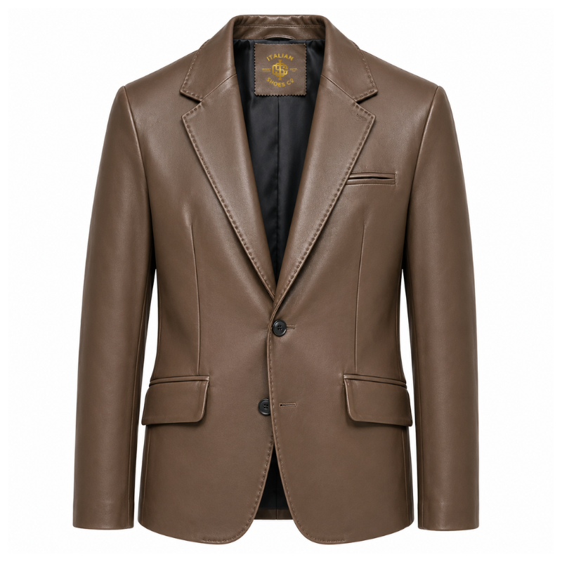 Italian Craft Luxury Leather Blazer