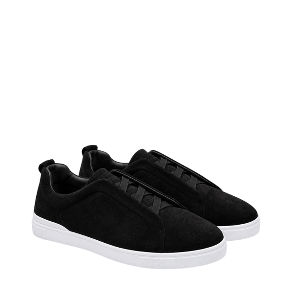 Italian Craft Luxury Suede Triple Stitch Comfort Sneaker
