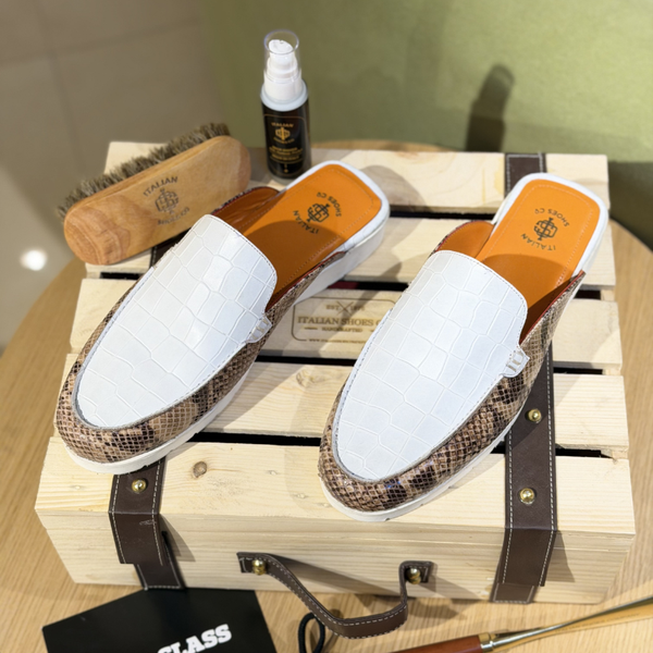 Italian Craft Serpent Luxe Mule