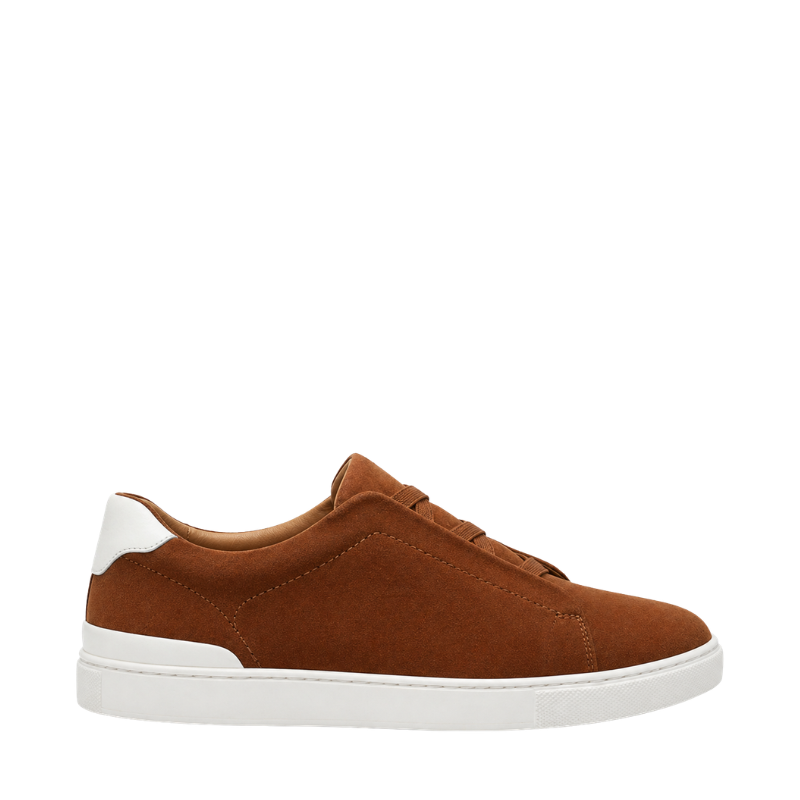 Italian Craft Smooth Finish Slip-on Prime Suede Triple Stitch Sneakers