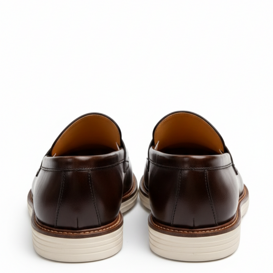 Italian Crest Glide Penny Loafers
