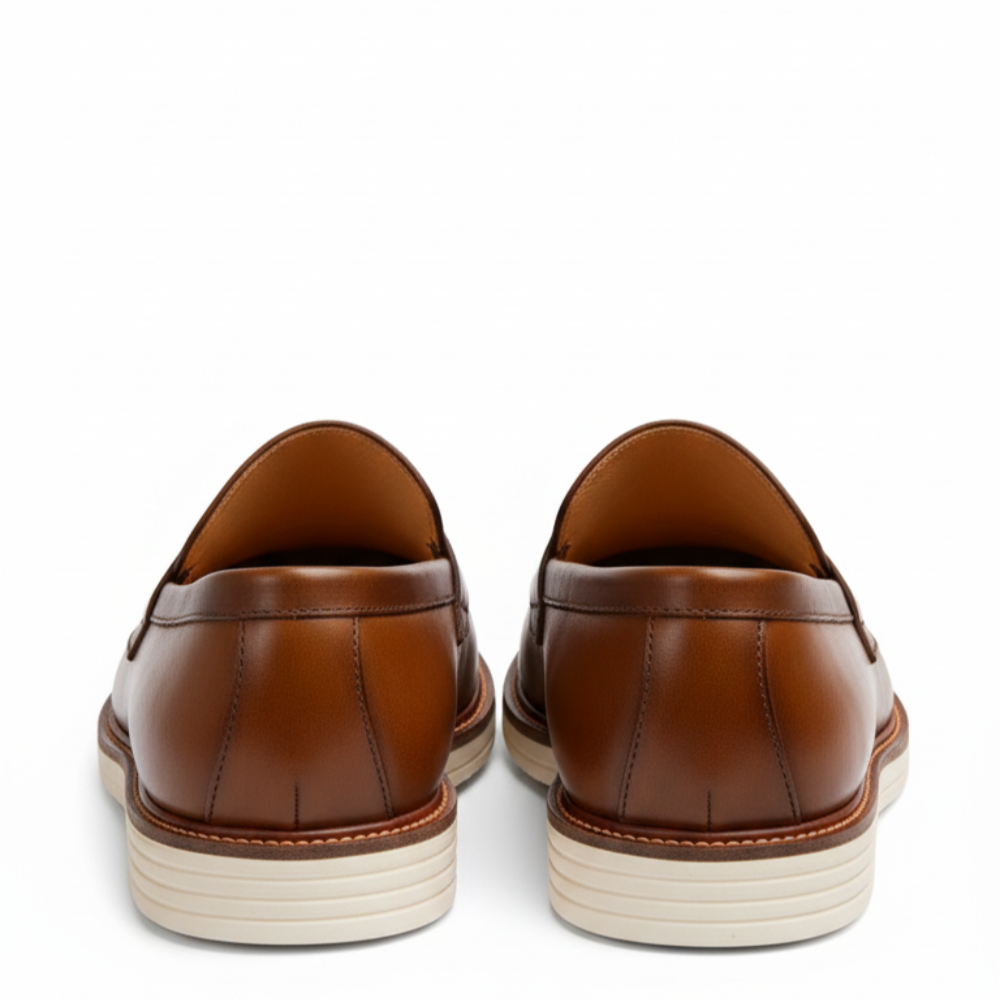Italian Crest Glide Penny Loafers