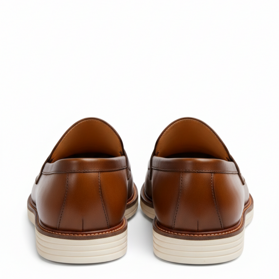 Italian Crest Glide Penny Loafers