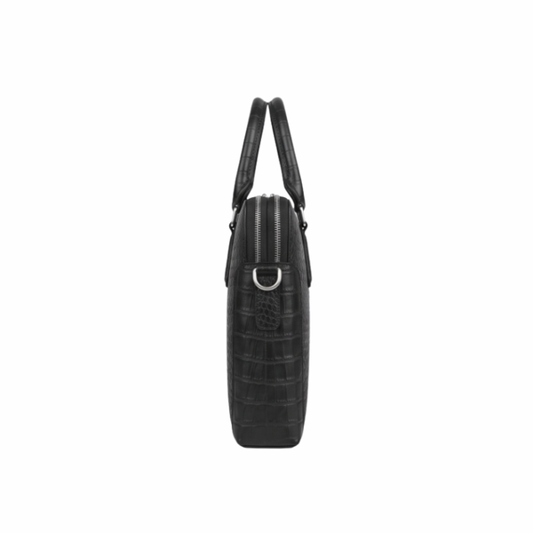 Italian Croco Leather Textured Briefcase Edition