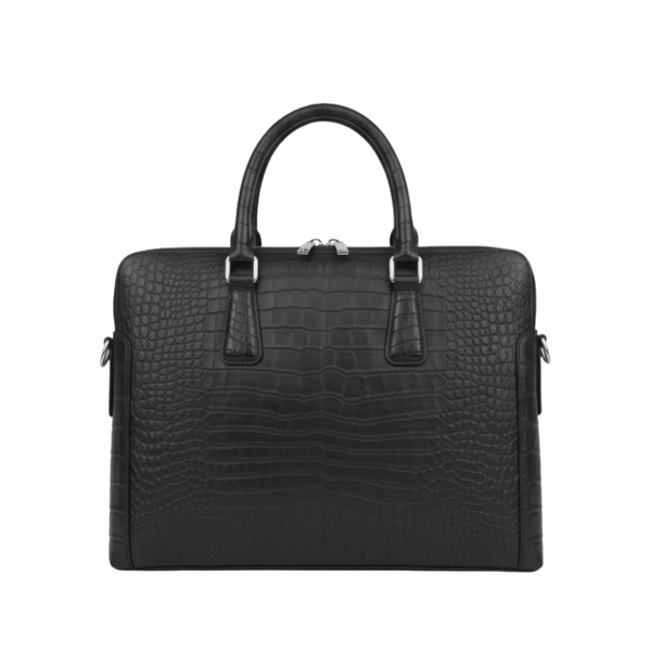 Italian Croco Leather Textured Briefcase Edition