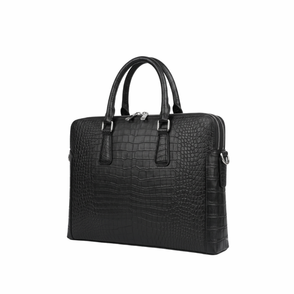 Italian Croco Leather Textured Briefcase Edition