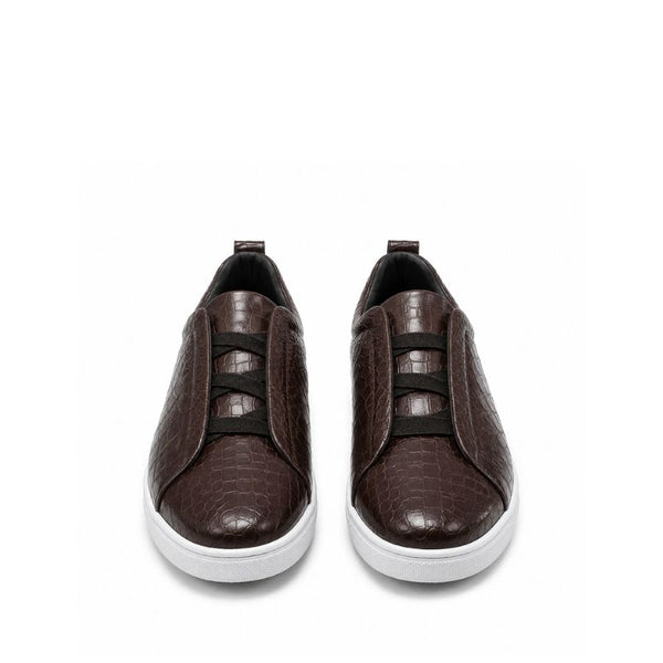 Italian Croco Luxe Slip-On Triple Stitch Sneakers