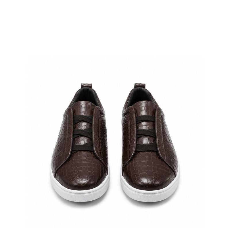 Italian Croco Luxe Slip-On Triple Stitch Sneakers