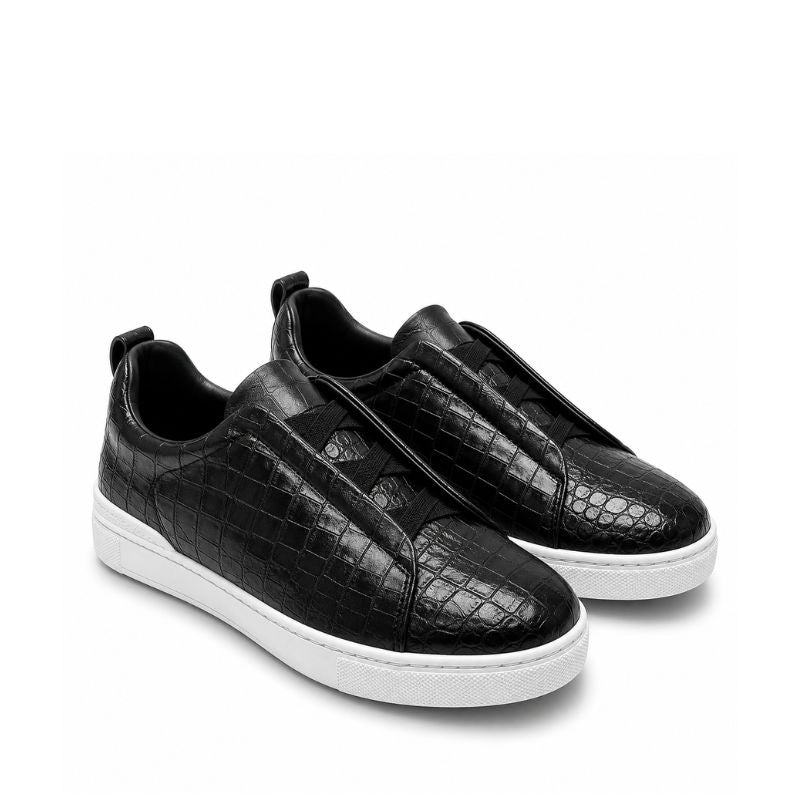 Italian Croco Luxe Slip-On Triple Stitch Sneakers