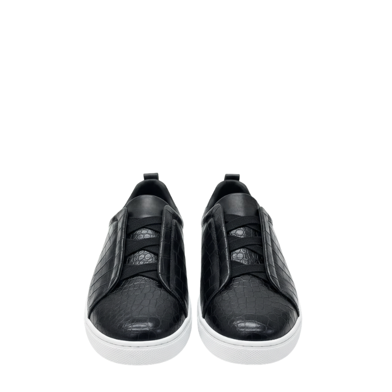 Italian Croco Luxe Slip-On Triple Stitch Sneakers