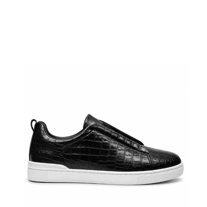Italian Croco Luxe Slip-On Triple Stitch Sneakers