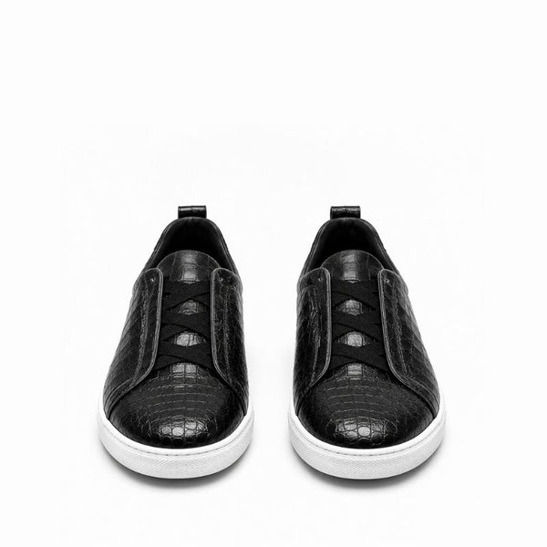 Italian Croco Luxe Slip-On Triple Stitch Sneakers
