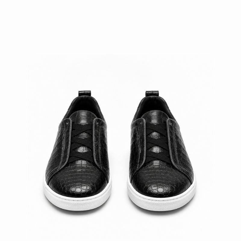 Italian Croco Luxe Slip-On Triple Stitch Sneakers