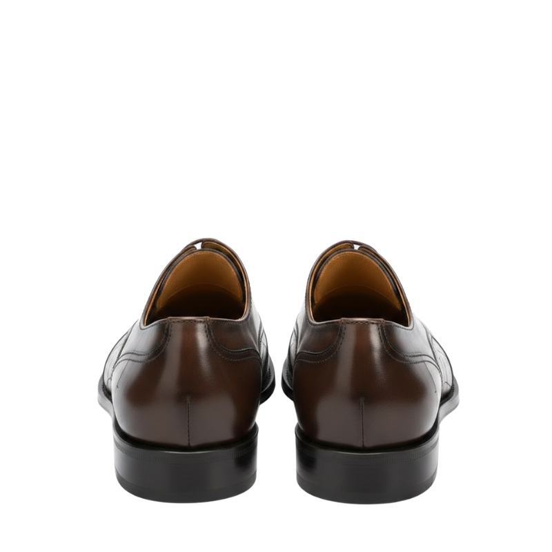 Italian Grid Textured Classic Oxfords Shoes