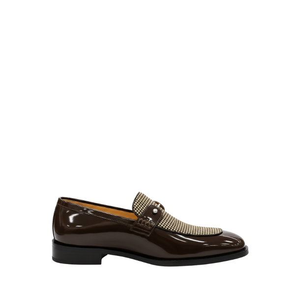 Italian Heritage Houndstooth Metallic Bar Loafers
