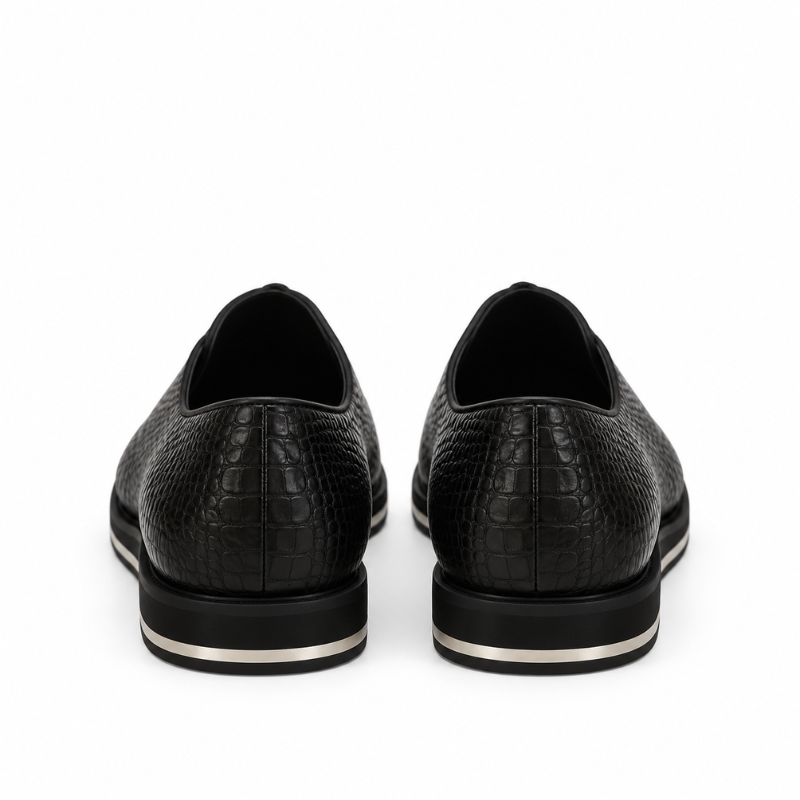 Italian Leather Sneaker with Stylish Hybrid Sole