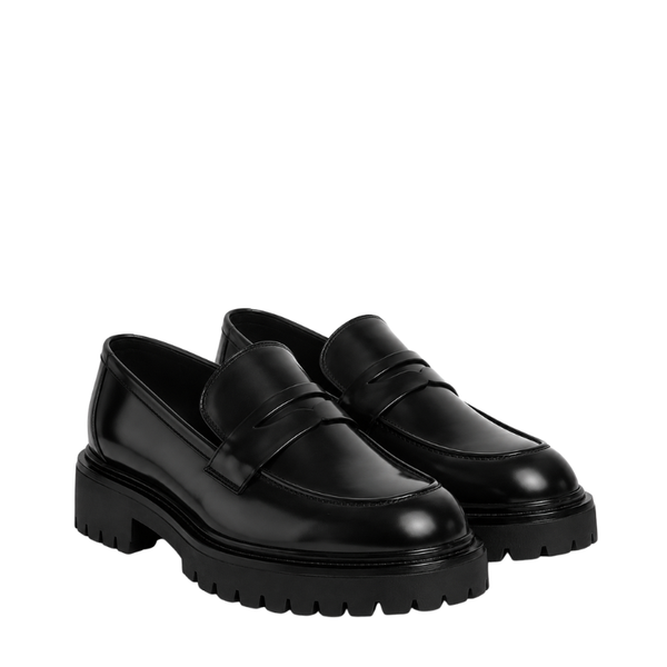 Italian Luxury Lug Soles Sturdy Penny Loafer