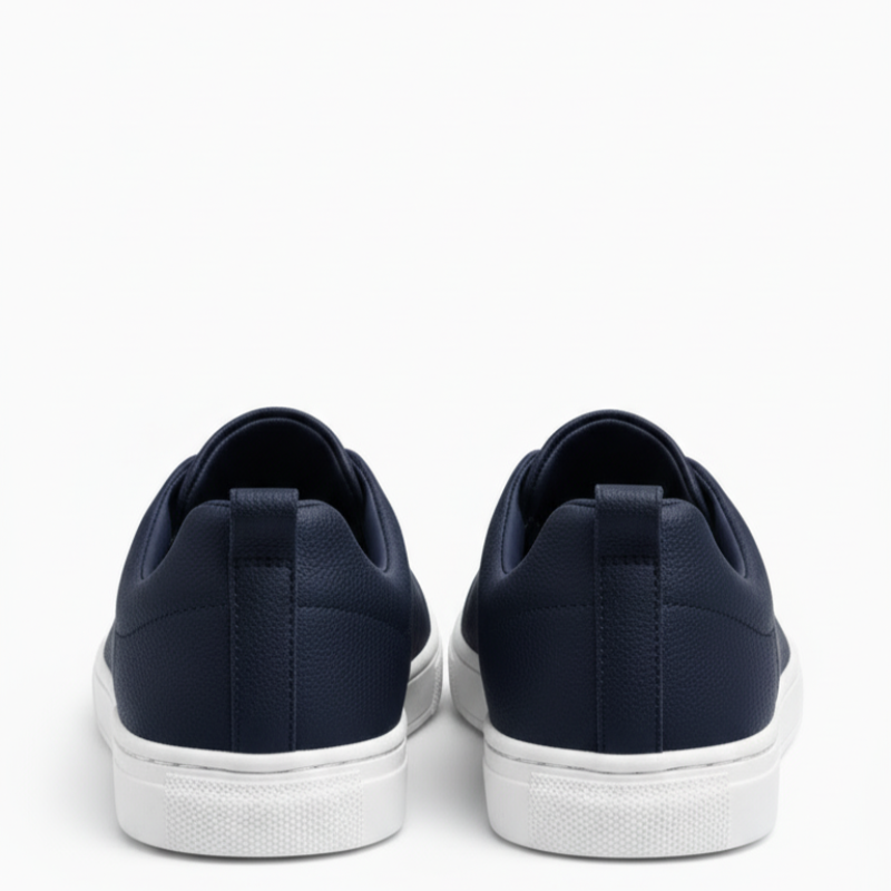 Italian Luxury Tripple Stitch Minimal Leather Sneakers