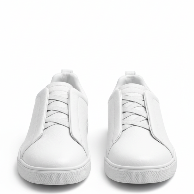 Italian Luxury Tripple Stitch Minimal Leather Sneakers