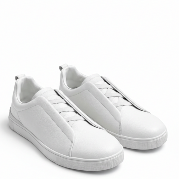 Italian Luxury Tripple Stitch Minimal Leather Sneakers