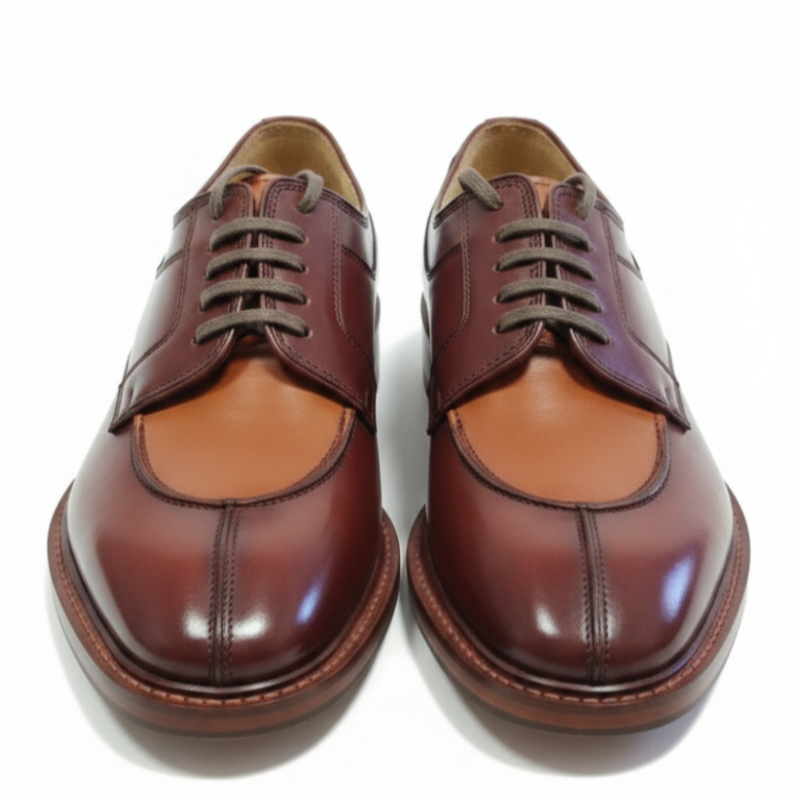 Italian Luxury Two-Tone Premium Derby Shoes Edition