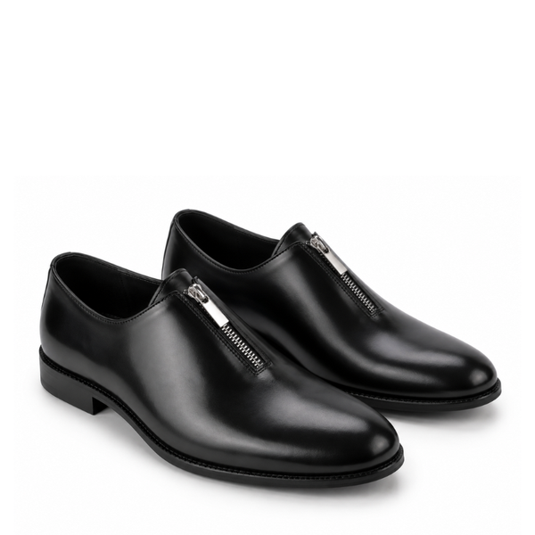 Italian Metallic Zipper Oxford